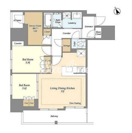 オアーゼ日暮里レジデンスの物件間取画像